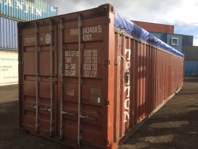 40ft open top container
